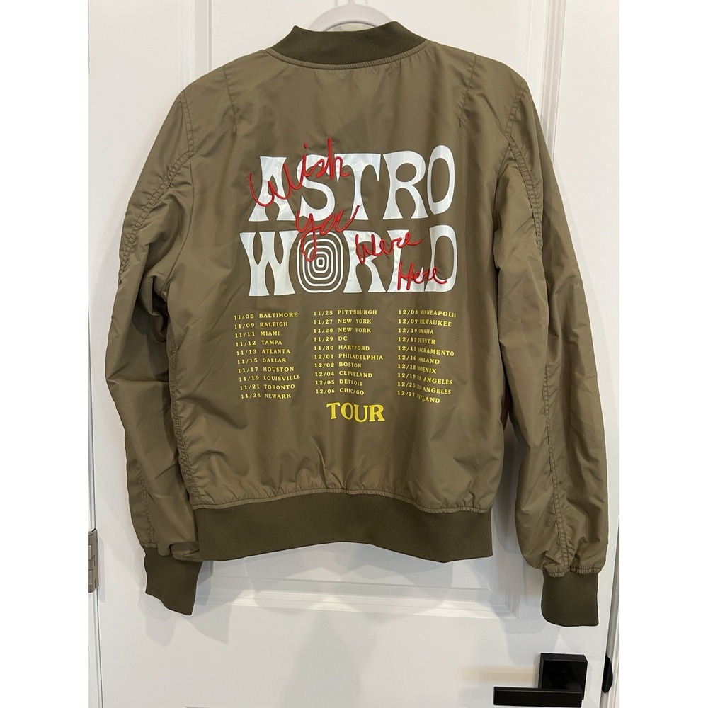 NEW Authentic Travis Scott x Alpha Industries Astroworld Bomber Jacket Size M
